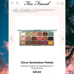 Too Faced🍀CLOVER🍀eyeshadow palette